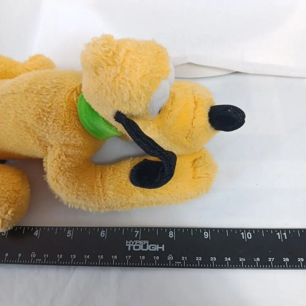 Disneyland Walt Disney World Laying Pluto Plush Vintage Style Fur Floppy Stuffed